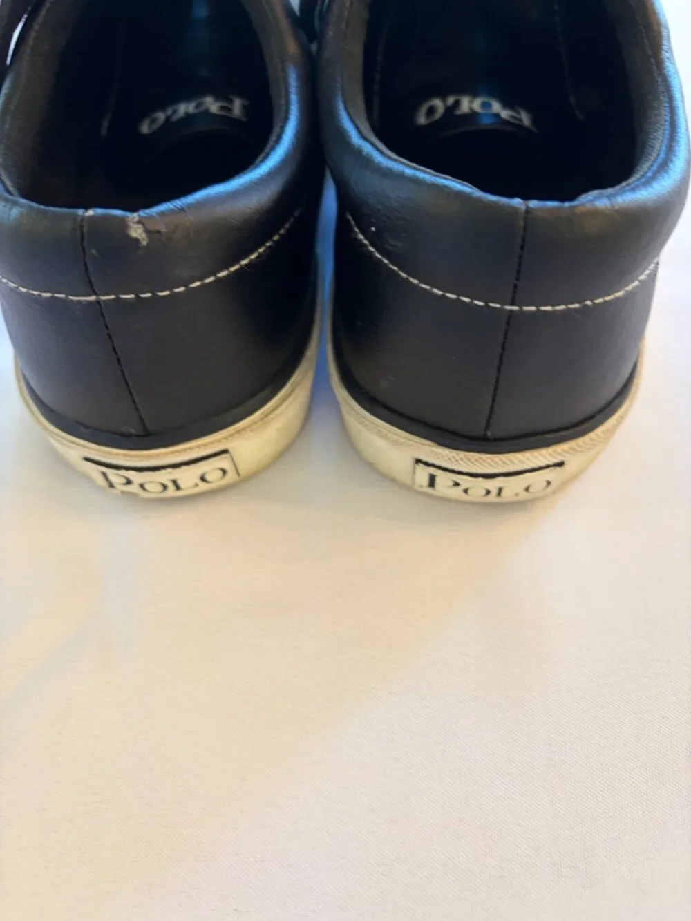 Men's Black Polo Lace Up Sneaker Size 13,